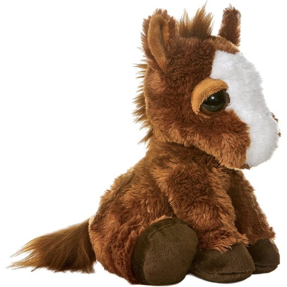 Prancer Pony Plush Dreamy Eyes Brown Cuddly Aurora Unisex Cowboy Horse C… - Picture 2 of 12